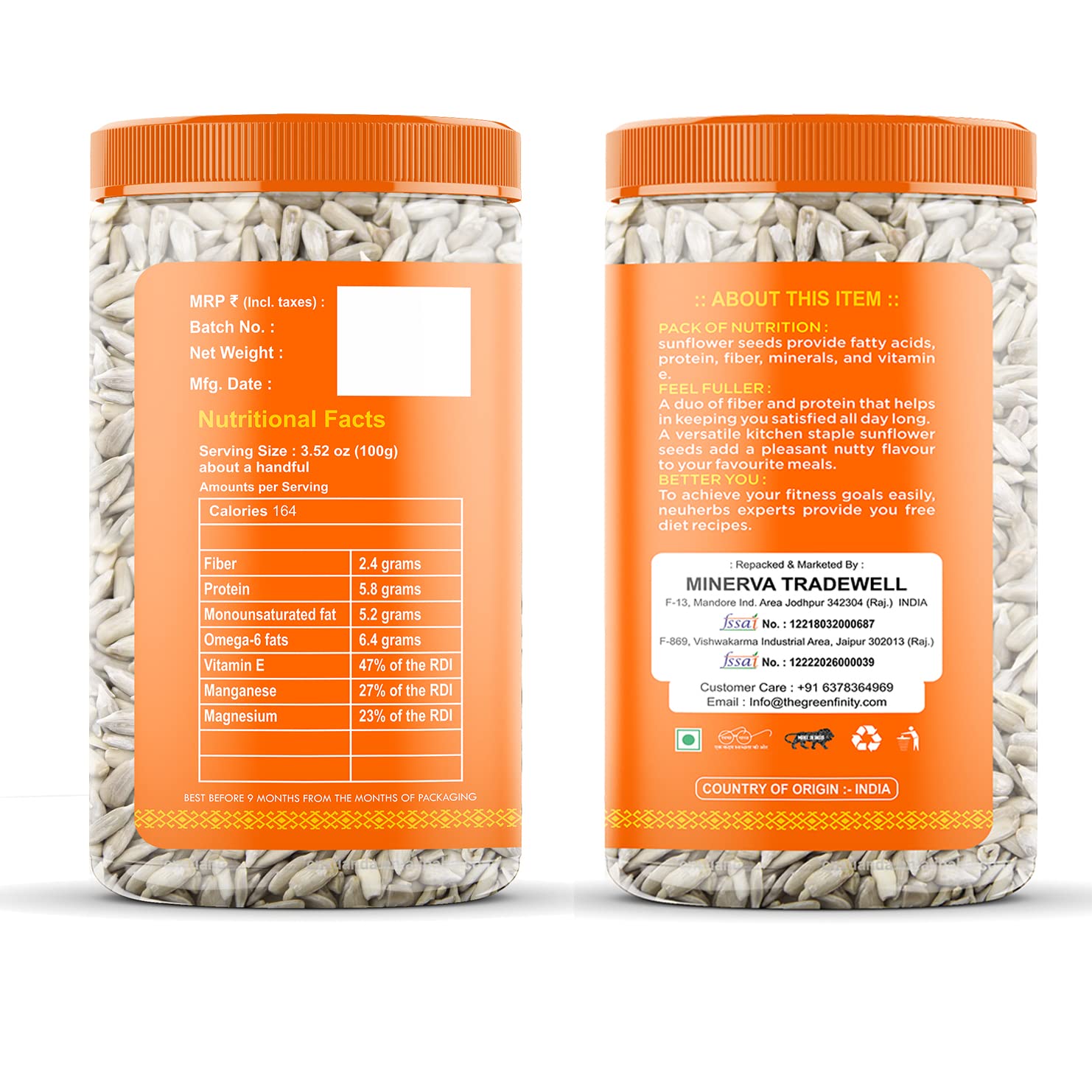 GreenFinity Raw Pumpkin & Sunflower Seeds 250g
