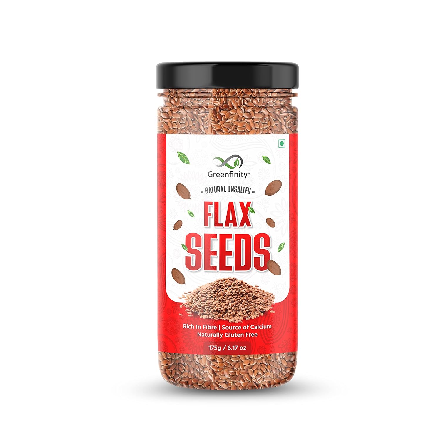 GreenFinity 950 gram Raw Seed Combo Nutrient-Packed Chia, Flax, Pumpkin, Sunflower, Watermelon & Muskmelon (Pack of 6)