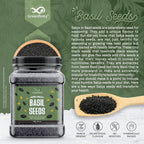 GreenFinity Premium Basil (Sabja) Seeds 750g
