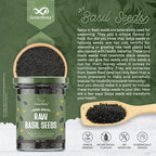 GreenFinity Healthy Seeds Combo- Chia Seed -175g  Basil Seeds - 200g (Pack of 2)