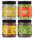 GreenFinity Healthy & Tasty Pumpkin, Sunflower - 250g, Flax , Chia - 300g