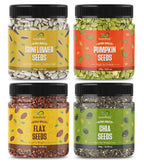 GreenFinity Healthy & Tasty Pumpkin, Sunflower - 250g, Flax , Chia - 300g