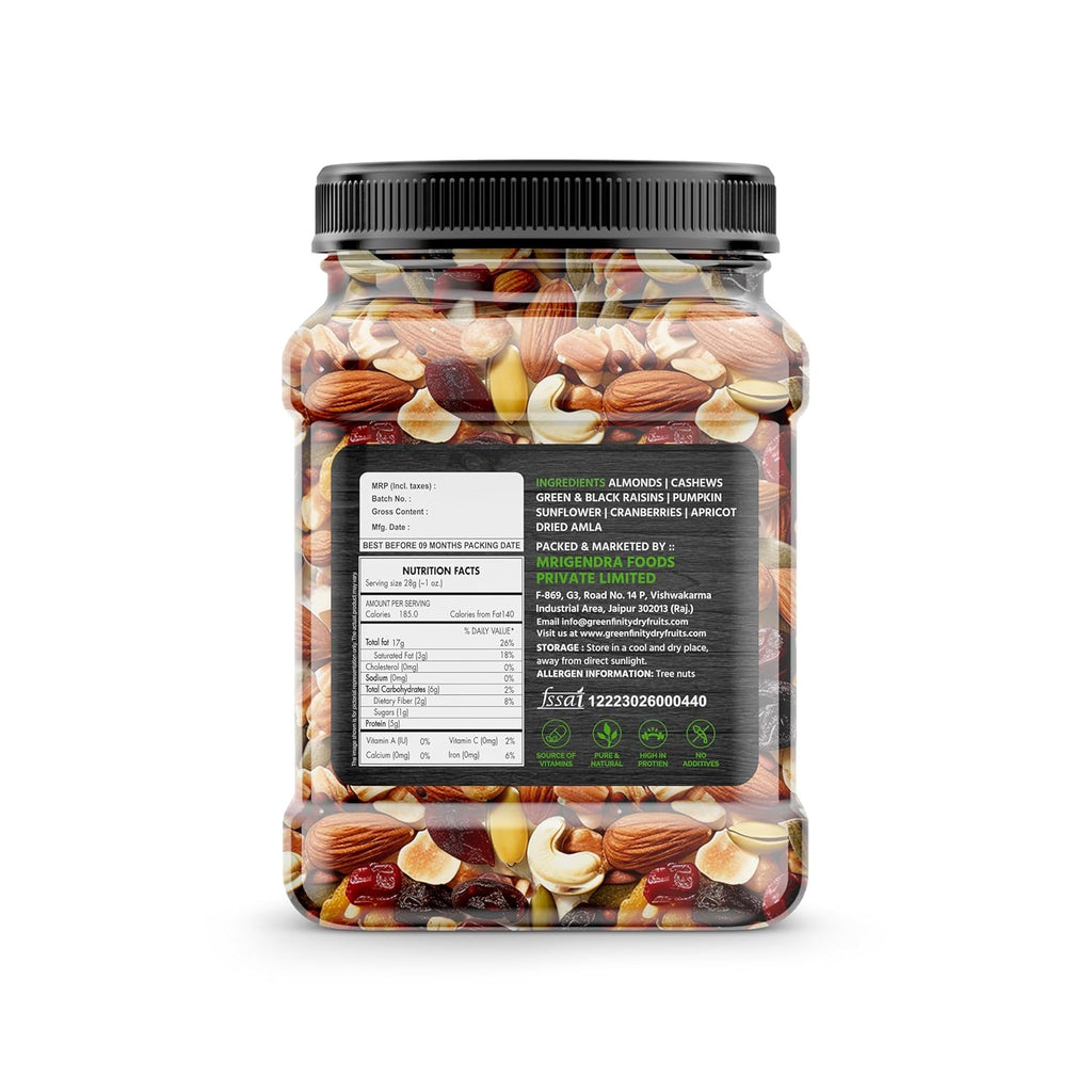 GreenFinity Healthy Nutmix  - 500g (Pack of 2)