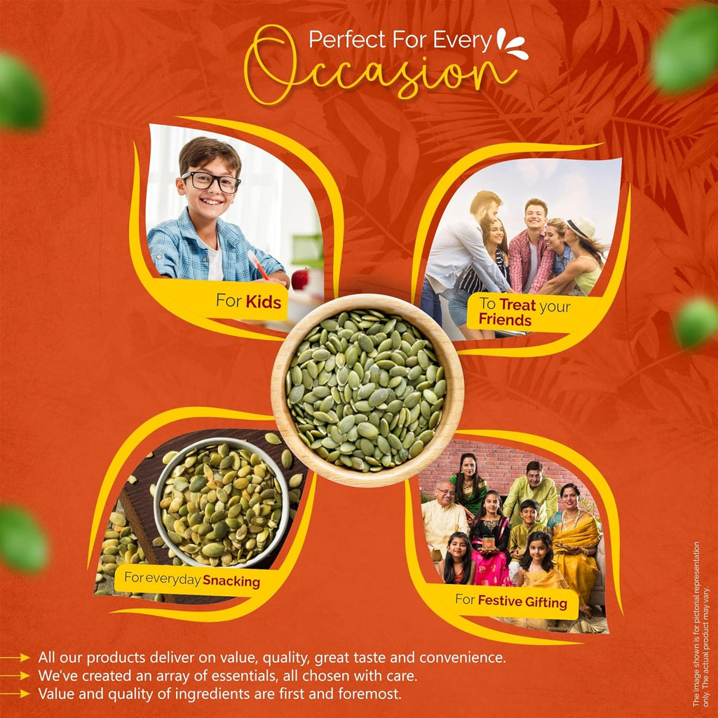 GreenFinity Premium Raw Pumpkin Seeds (Pepita) 250g