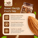 GreenFinity Premium Almonds & Cashews Combo - 1kg (500g Each)