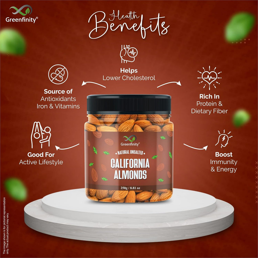 GreenFinity Premium Dry Fruit Combo (1kg)  ||  Almonds, Cashews, Pista, Raisin (250g -Pack of 4)