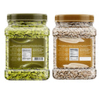 GreenFinity Seeds Combo, 2kg | Pumpkin 1kg (500gx2) Sunflower 1kg (500gx2)