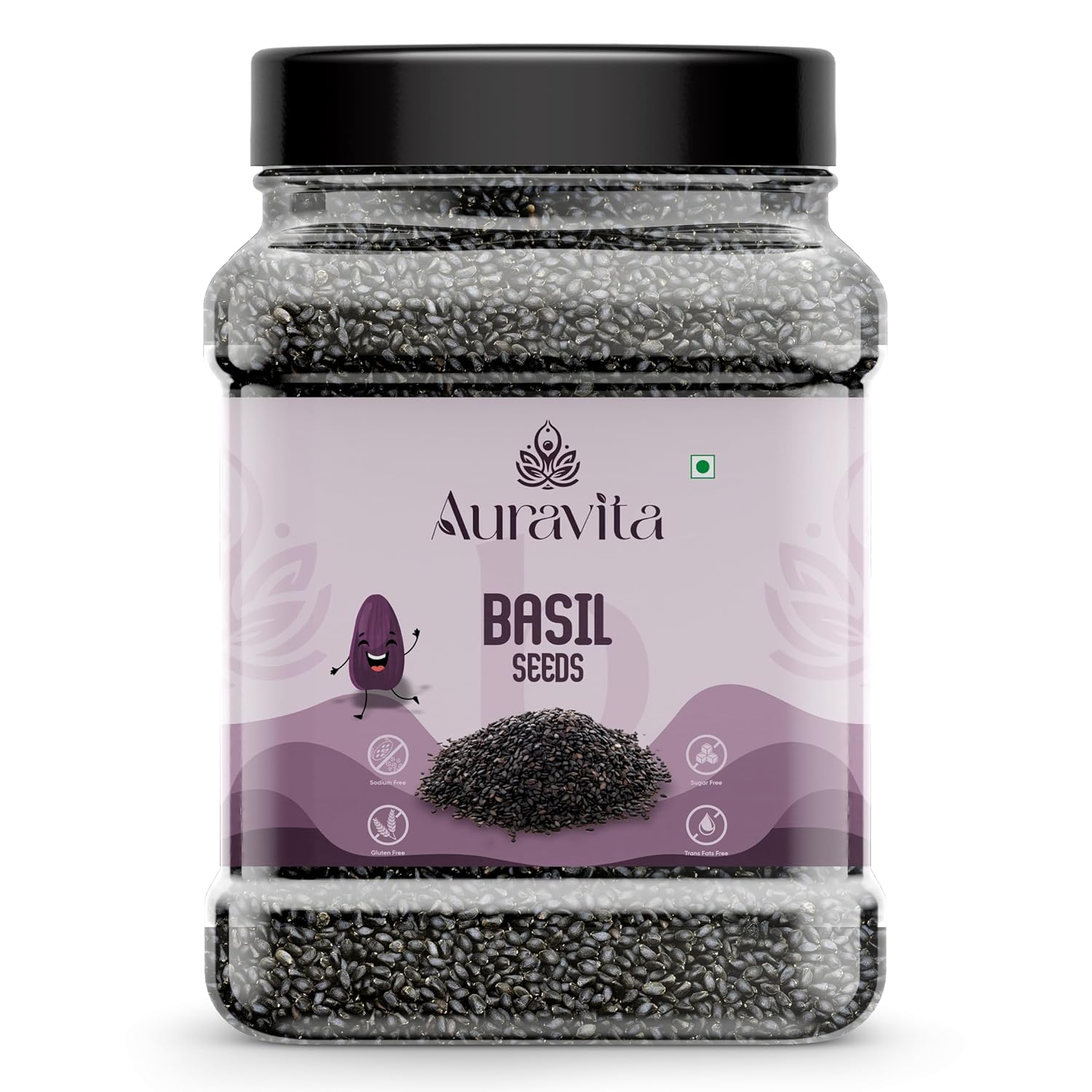 Auravita Premium Raw Sabja Basil Seeds
