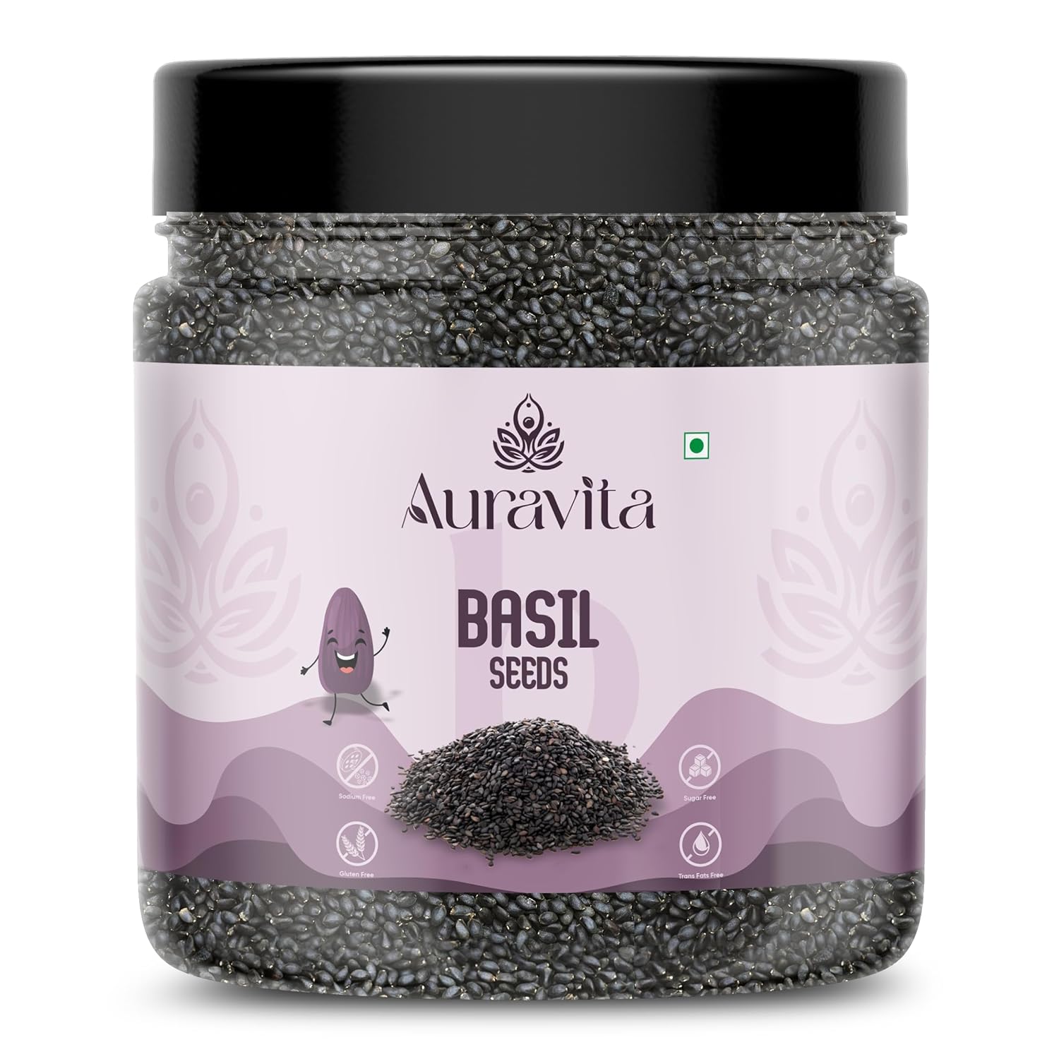 Auravita Premium Raw Sabja Basil Seeds