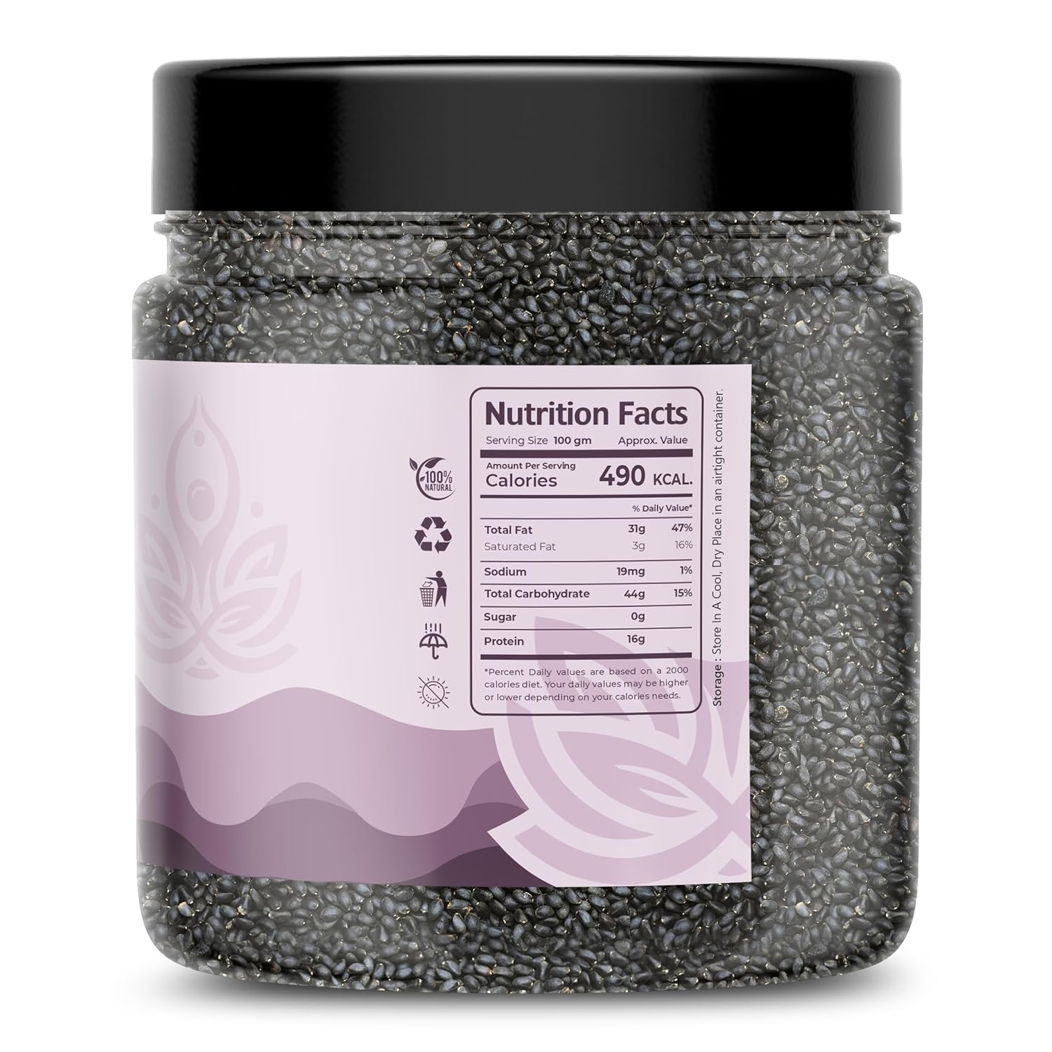 Auravita Premium Raw Sabja Basil Seeds