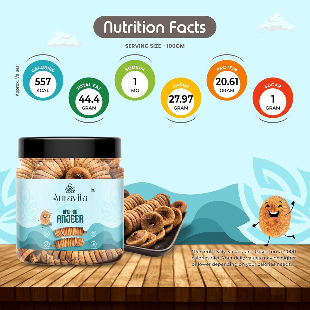 Auravita Naturally Dried Premium Anjeer
