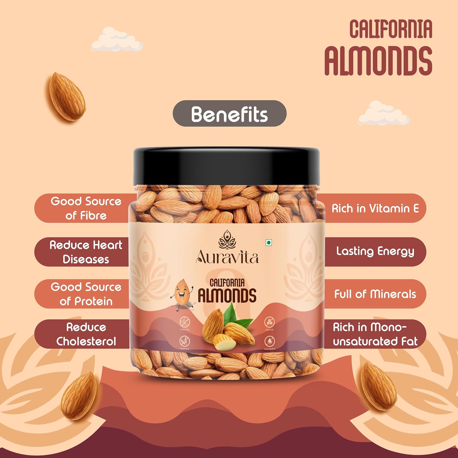 Auravita Premium Whole Almond